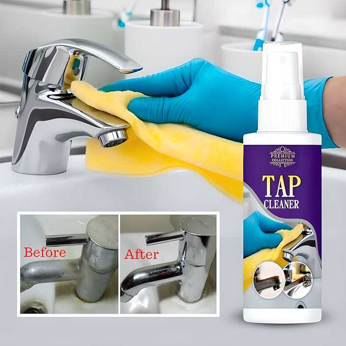 Hard Water Stain Remover Spray for Bathroom Taps, Basins, Showers & Floor Tiles 200ml (Pack of 2)